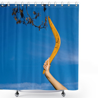 Personality  Boomerang Shower Curtains