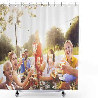 Personality  Diverse People Outdoors Shower Curtains