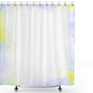 Personality   Vector Hand Painted Watercolor Splash Abstract Background Shower Curtains