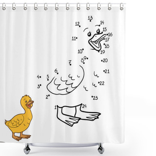 Personality  Numbers Game (goose, Chick) Shower Curtains