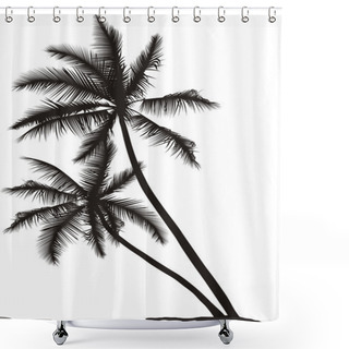 Personality  Coconut Palm Shower Curtains