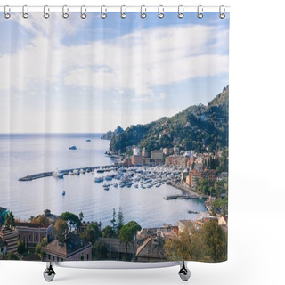 Personality  Seascape In Portovenere Shower Curtains