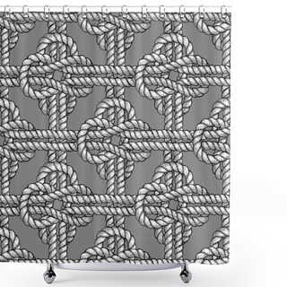 Personality  Crossed Sailor Knot Shower Curtains