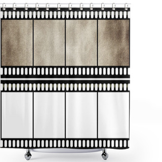 Personality  Blank Film Strip Shower Curtains