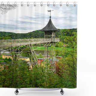 Personality  Historic Passenger Lift In The Ssischen Town Of Bad Schandau Shower Curtains