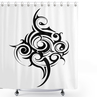 Personality  Tribal Art Shower Curtains