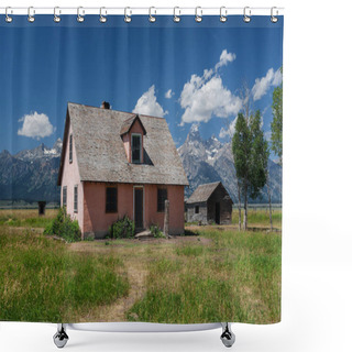 Personality  Abandonded House On Mormon Row Shower Curtains