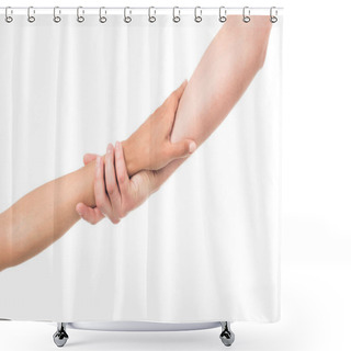 Personality  Hands Holding Each Other Shower Curtains