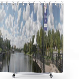 Personality  Beautiful Uptown Park And Lakes At Altamonte Springs Florida Wit Shower Curtains