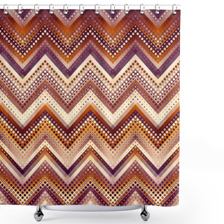 Personality  Seamless Background. Geometric Abstract Diagonal Pattern In Low Poly Pixel Art Style. Shower Curtains
