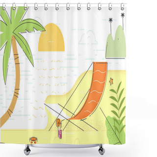 Personality  Summer Beach 02 Shower Curtains