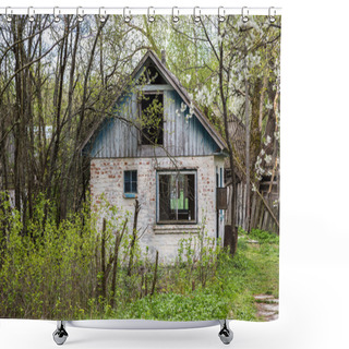Personality  Abandoned Village In Chernobyl Shower Curtains