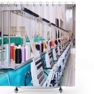 Personality  Textile: Industrial Embroidery Machine Shower Curtains