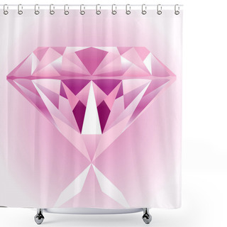 Personality  Diamond Pink Shower Curtains