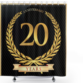 Personality  Anniversary Sign Shower Curtains