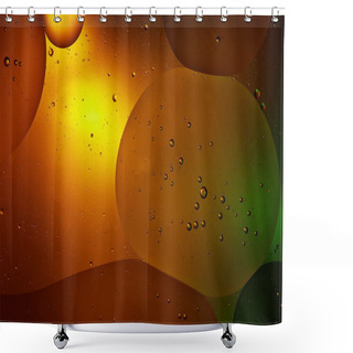 Personality  Beautiful Orange Color Abstract Background From Mixed Water And Oil   Shower Curtains