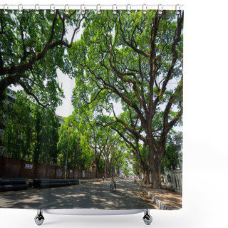 Personality  Dhaka University Campus Area Streets Are Empty In The Grip Of Coronavirus At Dhaka, Bangladesh.  Shower Curtains