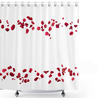 Personality  Seamless Rose Petal Lines Shower Curtains