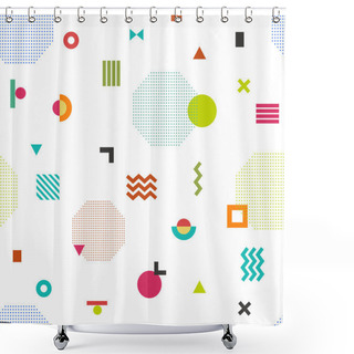 Personality  Geometric Seamless Pattern Shower Curtains