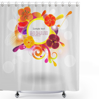 Personality  Bright Background Shower Curtains