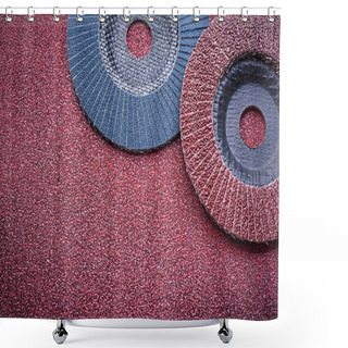 Personality  Flap Grinding Wheels Shower Curtains