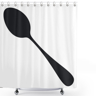 Personality  Spoon Shower Curtains