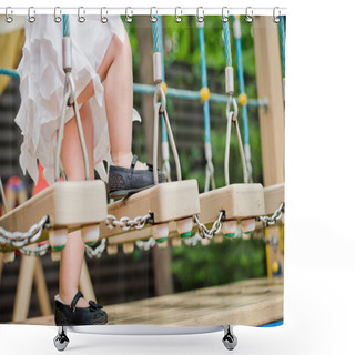 Personality  Legs A Little Girl Shower Curtains