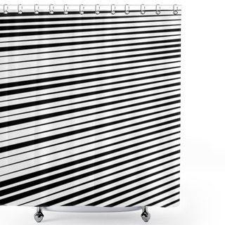 Personality  3d Lines Pattern In Perspective. Oblique, Slanting Stripes. Dimi Shower Curtains