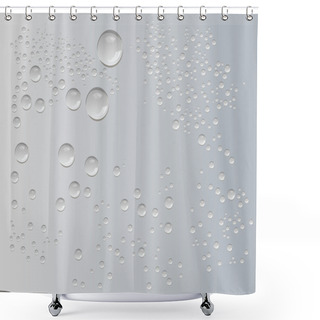 Personality  Water Drops Vector Shower Curtains