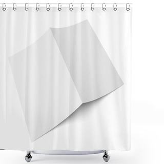 Personality  Blank Folded Flyer, Booklet, Postcard, Business Card Or Brochure Shower Curtains