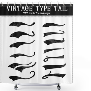 Personality  Vintage College Tails Collection Shower Curtains