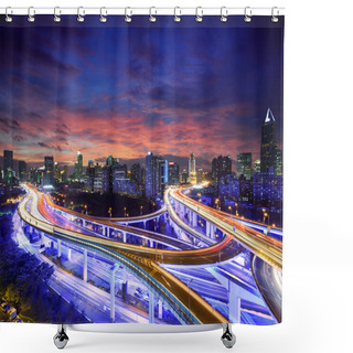 Personality  Shanghai City Shower Curtains