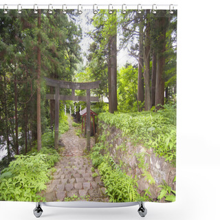 Personality  Japanese Tori In The Nature Shower Curtains