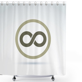 Personality  Eternity Symbol  Icon  Shower Curtains