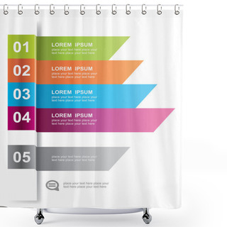 Personality  Modern Design Element Template Shower Curtains