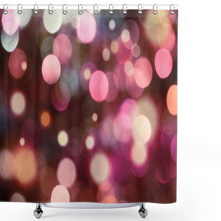 Personality  Purple And White Holiday Bokeh Shower Curtains