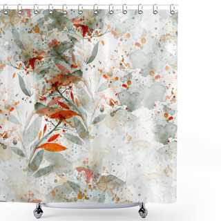 Personality  Floral  Seamless Pattern Shower Curtains