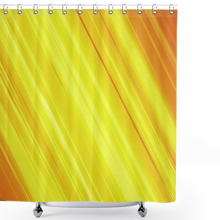 Personality  Diagonal Anime Comic Speed Lines. Abstract Yellow Light Trails Background Shower Curtains