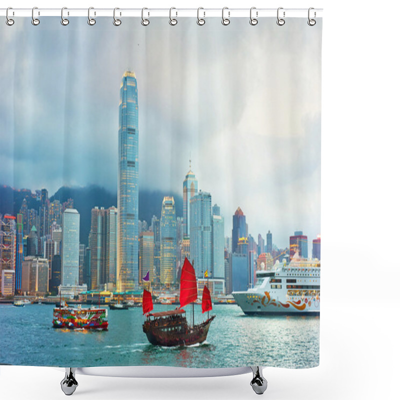 Personality  Victoria Harbor Shower Curtains