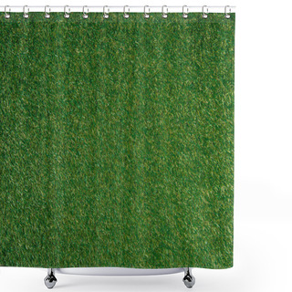 Personality  Full Frame Of Green Lawn As Background Shower Curtains