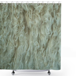 Personality  Close-up Of Fur On A Angora Goat Shower Curtains