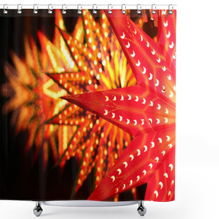 Personality  Colorful Star Shaped Lanterns For Sale Shower Curtains