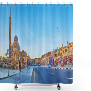 Personality  Panorama Of Old Town Of Sharm El Sheikh, Egypt Shower Curtains