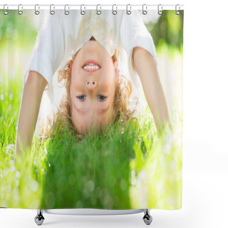 Personality  Child Having Fun Shower Curtains