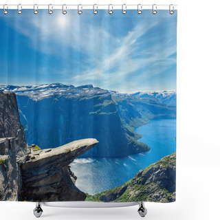 Personality  Trolltunga Summer View, Norway Shower Curtains