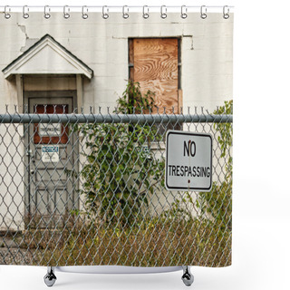 Personality  No Trespassing Shower Curtains