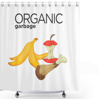 Personality  Organic Garbage Set Shower Curtains