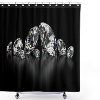 Personality  Diamonds Shower Curtains