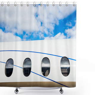 Personality  VIP Private Jet Shower Curtains