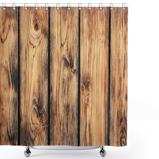 Personality  Old Rustic Pine Wood Fence Detail Shower Curtains